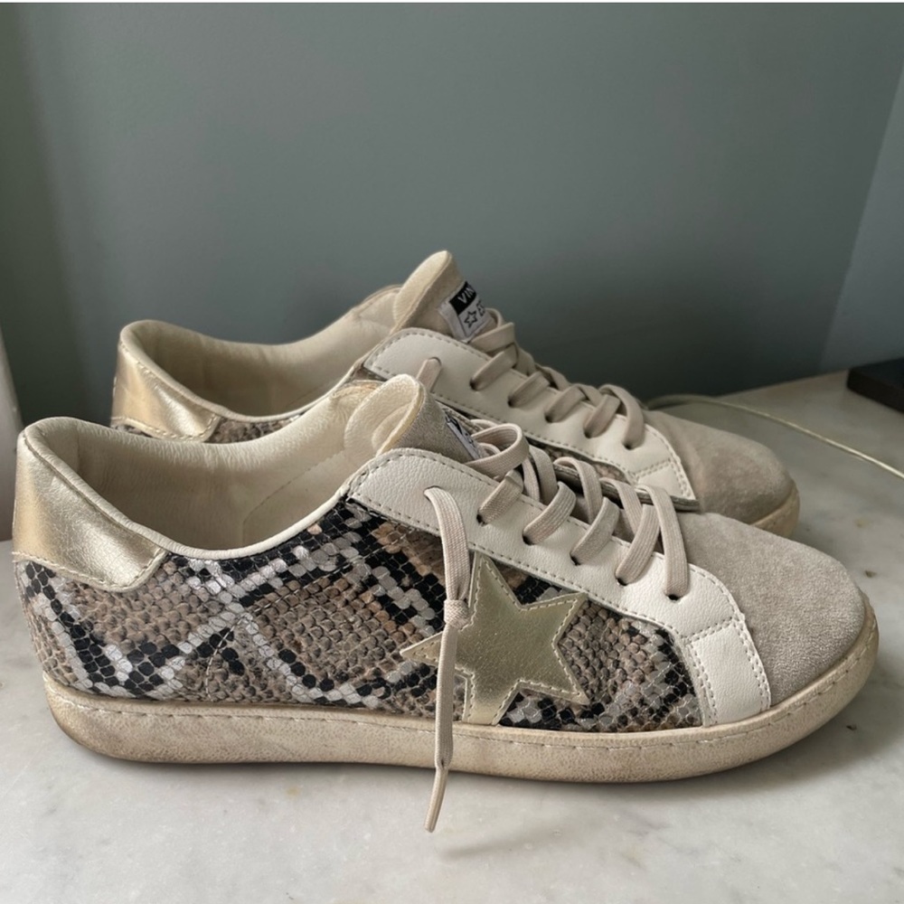 Vintage Havana Betsey Bronze Snake Multi Sneakers size 8